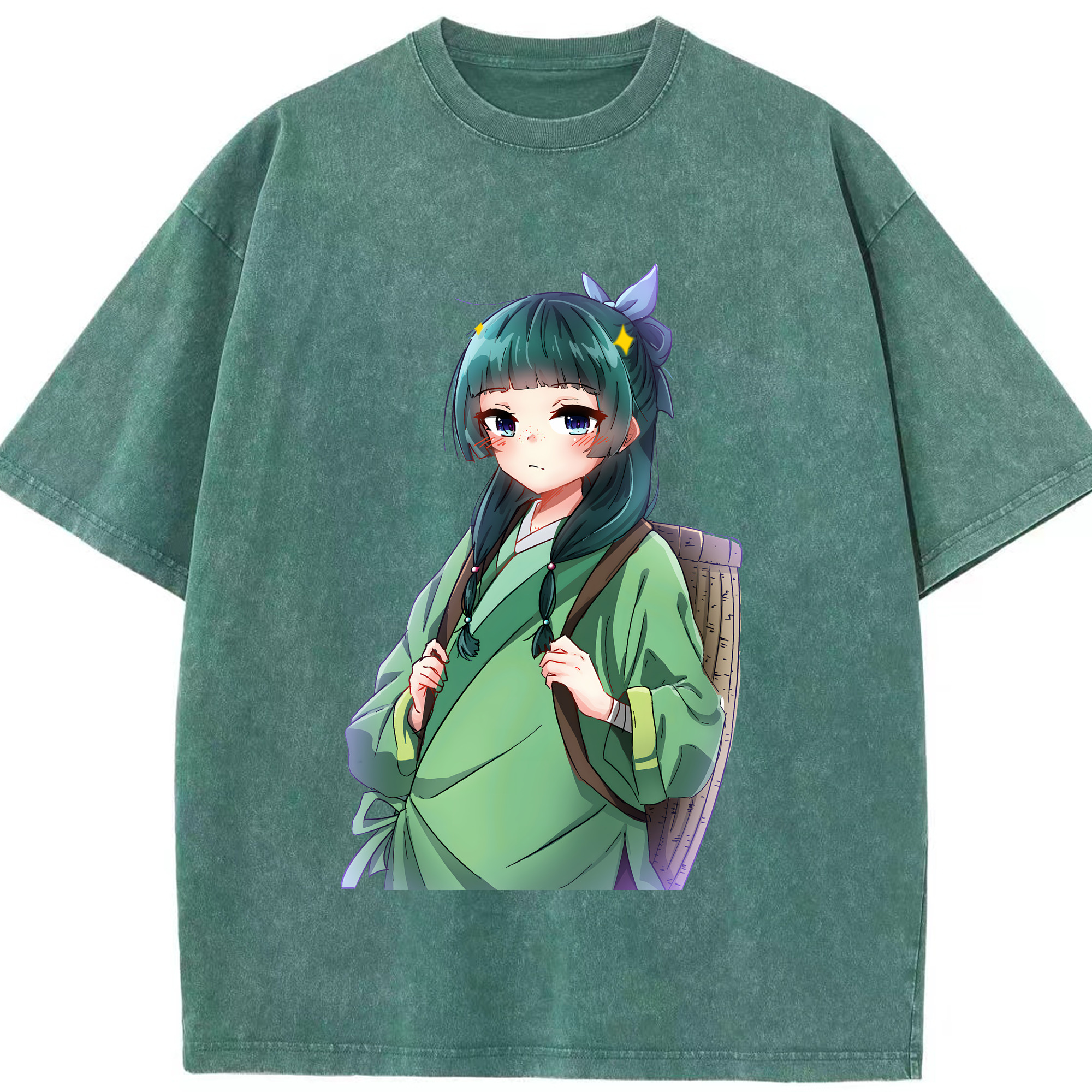 （画像用） 薬屋のひとりごと The Apothecary Diaries 綿100% ヴィンテージ風 半袖Tシャツ（フロントプリント）